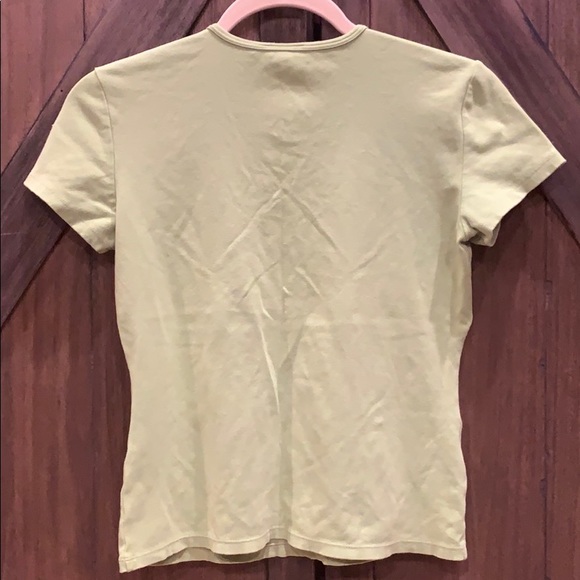 cotton/spandex Ann Taylor v neck short sleeve tee - Picture 5 of 10